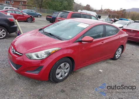 2016 Hyundai Elantra Se from USA, damaged, VIN KMHDH4AE9GU478119